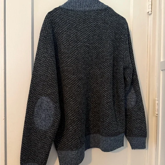 Polo by Ralph Lauren Men's Charcoal Heather Zip-Up Sweater - Picture 4 of 4